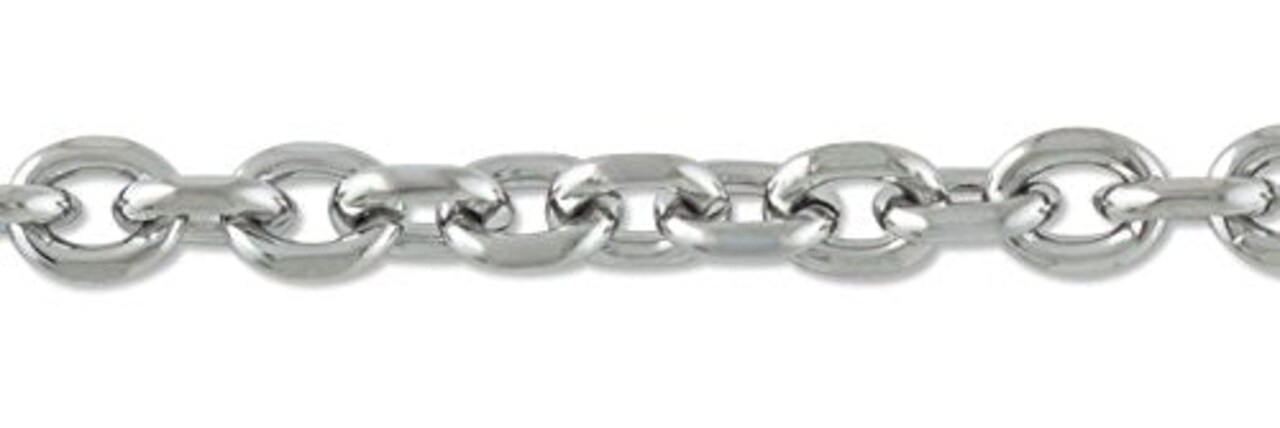 Faceted Cable Link Chain 5m Surgical Stainless Steel (Priced Per Foot) -